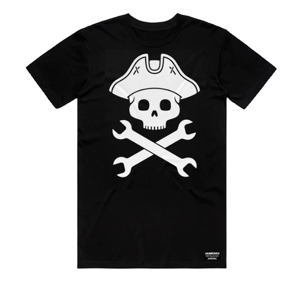 JOLLY ROGER TEE BLACK