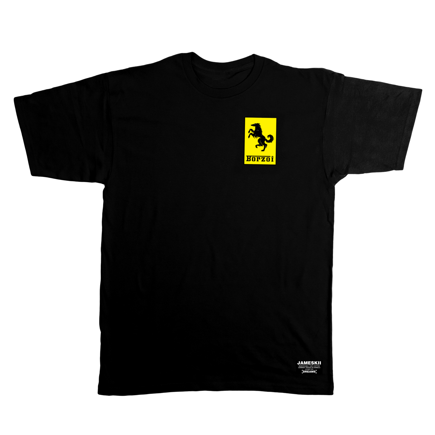 BORZOI TEE BLACK