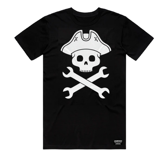 JOLLY ROGER TEE BLACK