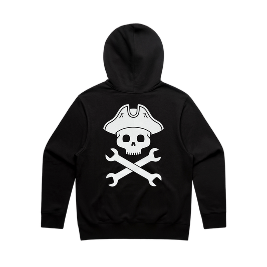 JOLLY ROGER HOODIE BLACK