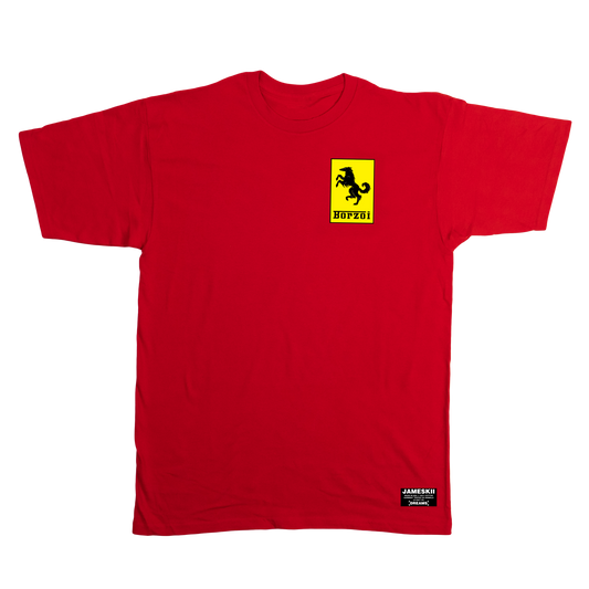 BORZOI TEE RED