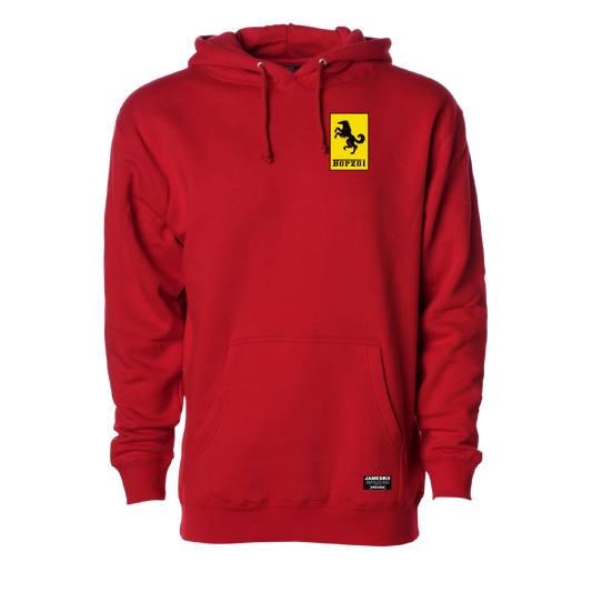 BORZOI HOODIE RED